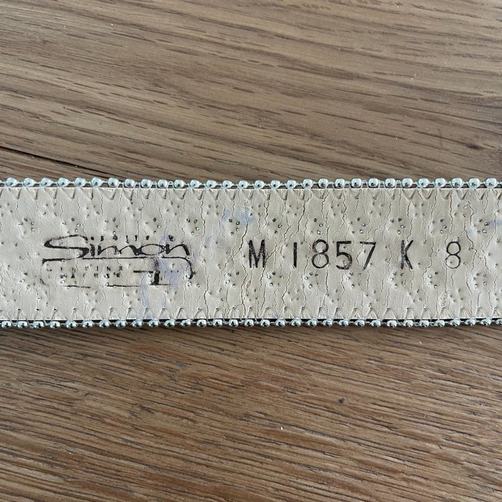 B.B. Simon Solid Brown Hide And Brown Swarovski C… - image 3